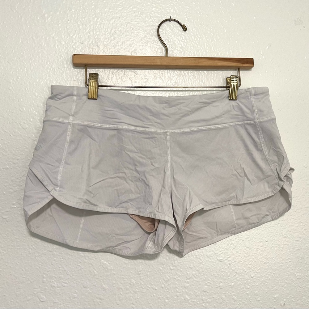 Lululemon Speed Up Lined Short 2.5” White 10